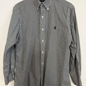 Ralph Lauren Black and White Striped Shirt